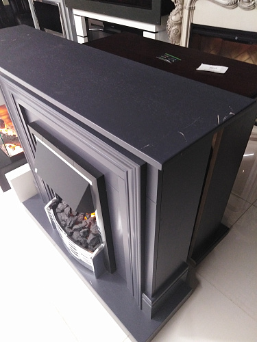 Каминокомплект Bradford с очагом Flagstaff серый (выставочный образец)_4